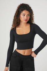 Ribbed Knit Crop Top