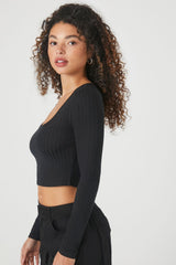 Ribbed Knit Crop Top