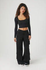 Ribbed Knit Crop Top