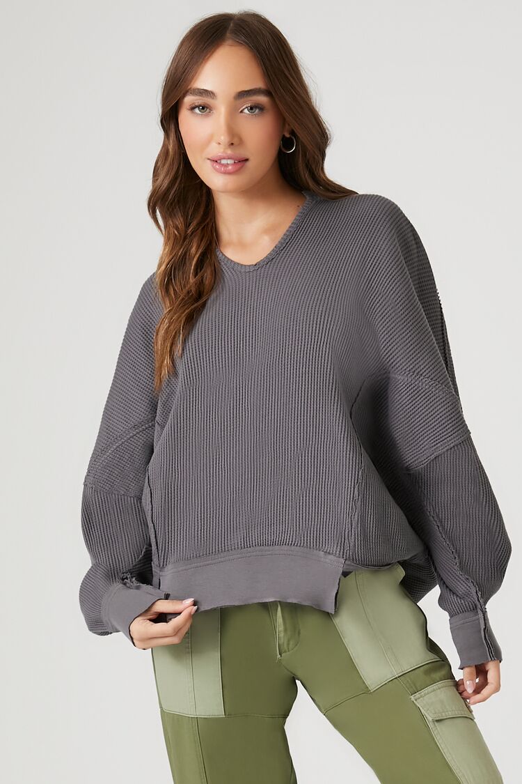 Thermal Ribbed Pullover