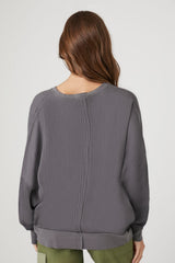 Thermal Ribbed Pullover