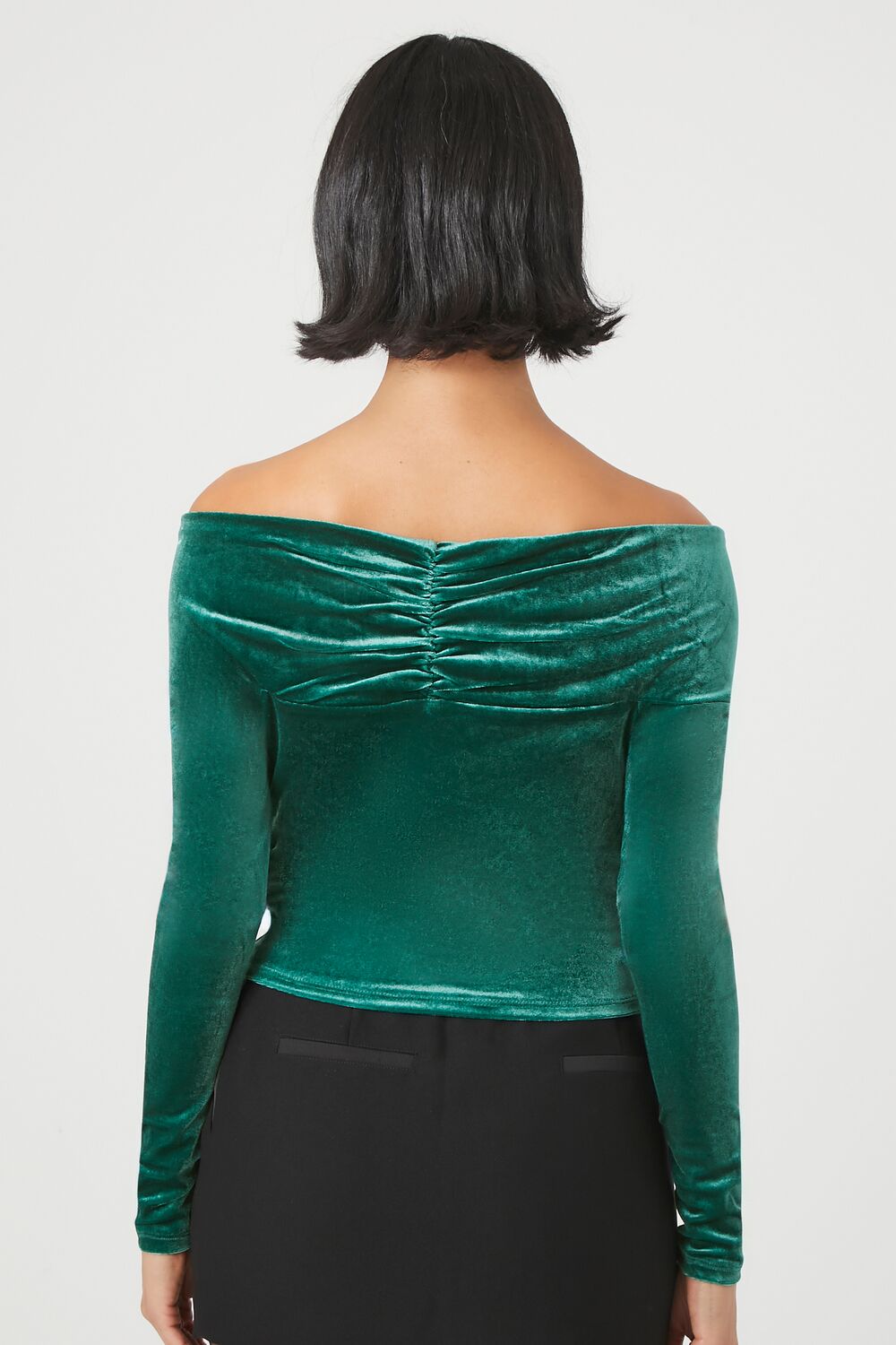 Velvet Off-the-Shoulder Top