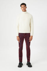 Turtleneck Raglan-Sleeve Sweater