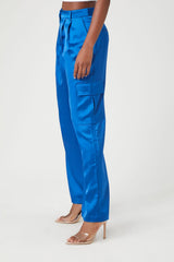 Satin Cargo Pants