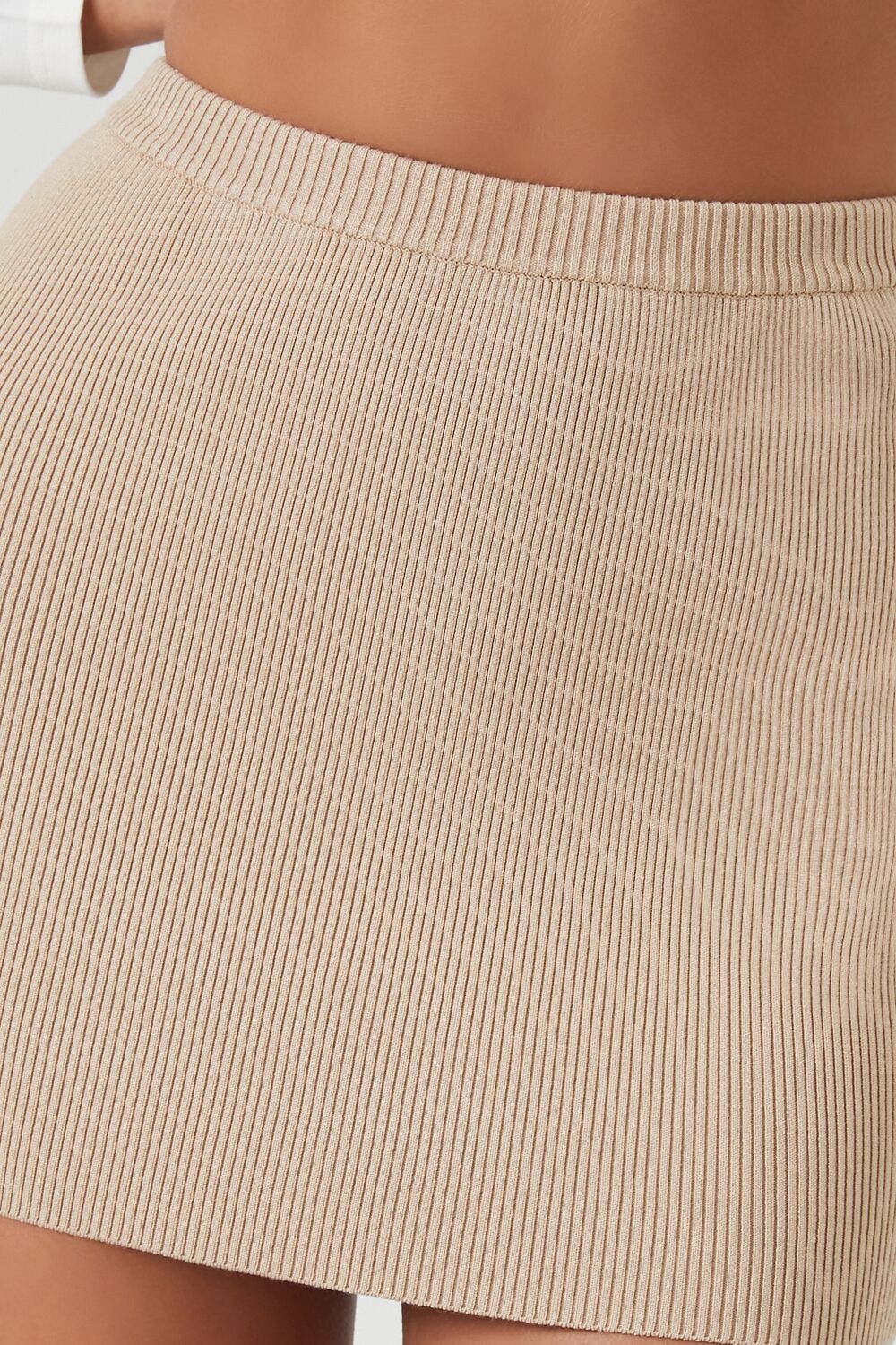 Sweater-Knit Mini Skirt