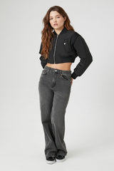 Cropped Bomber Jacket