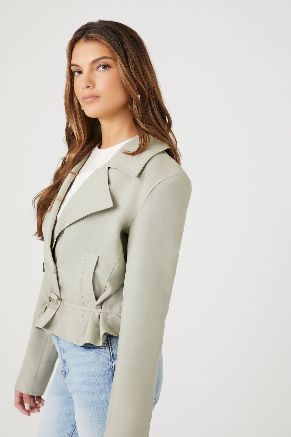 Cropped Double-Breasted Jacket