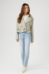 Cropped Double-Breasted Jacket