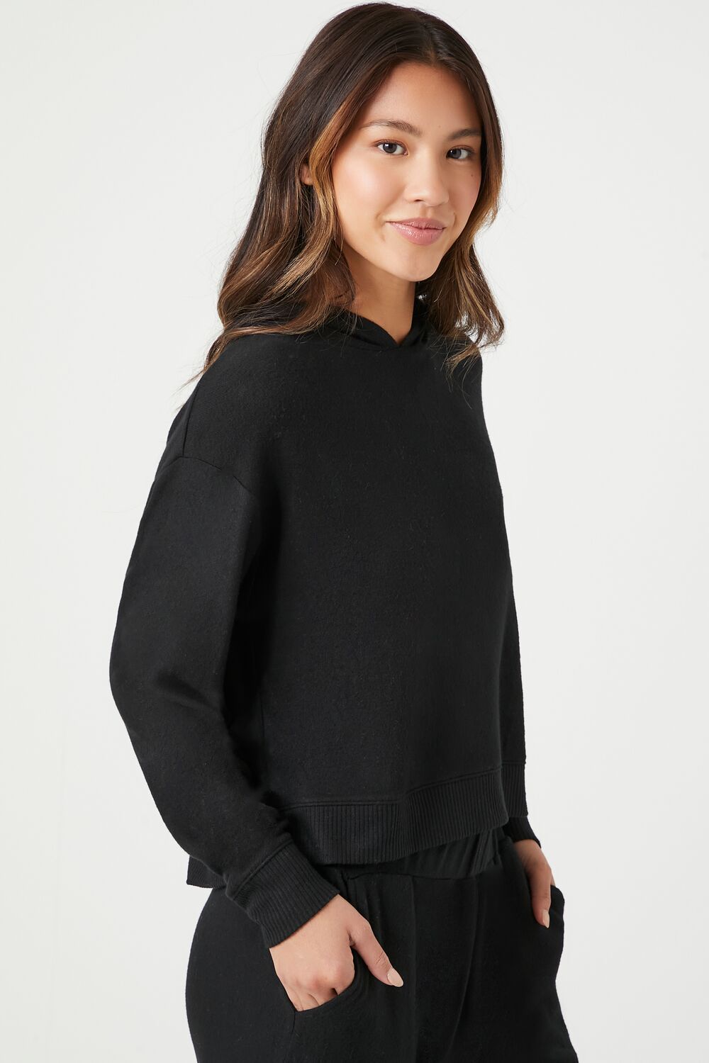 Hooded Long-Sleeve Pajama Top