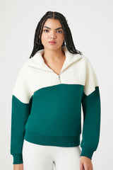 Fleece Colorblock Pullover