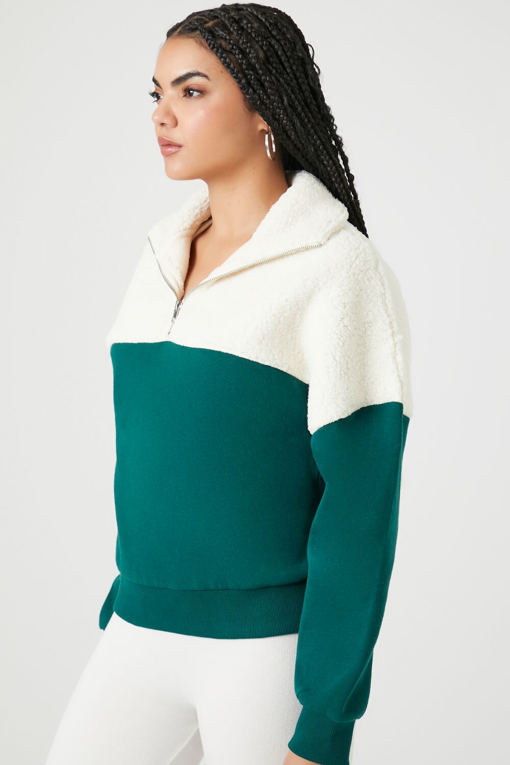 Fleece Colorblock Pullover