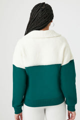 Fleece Colorblock Pullover