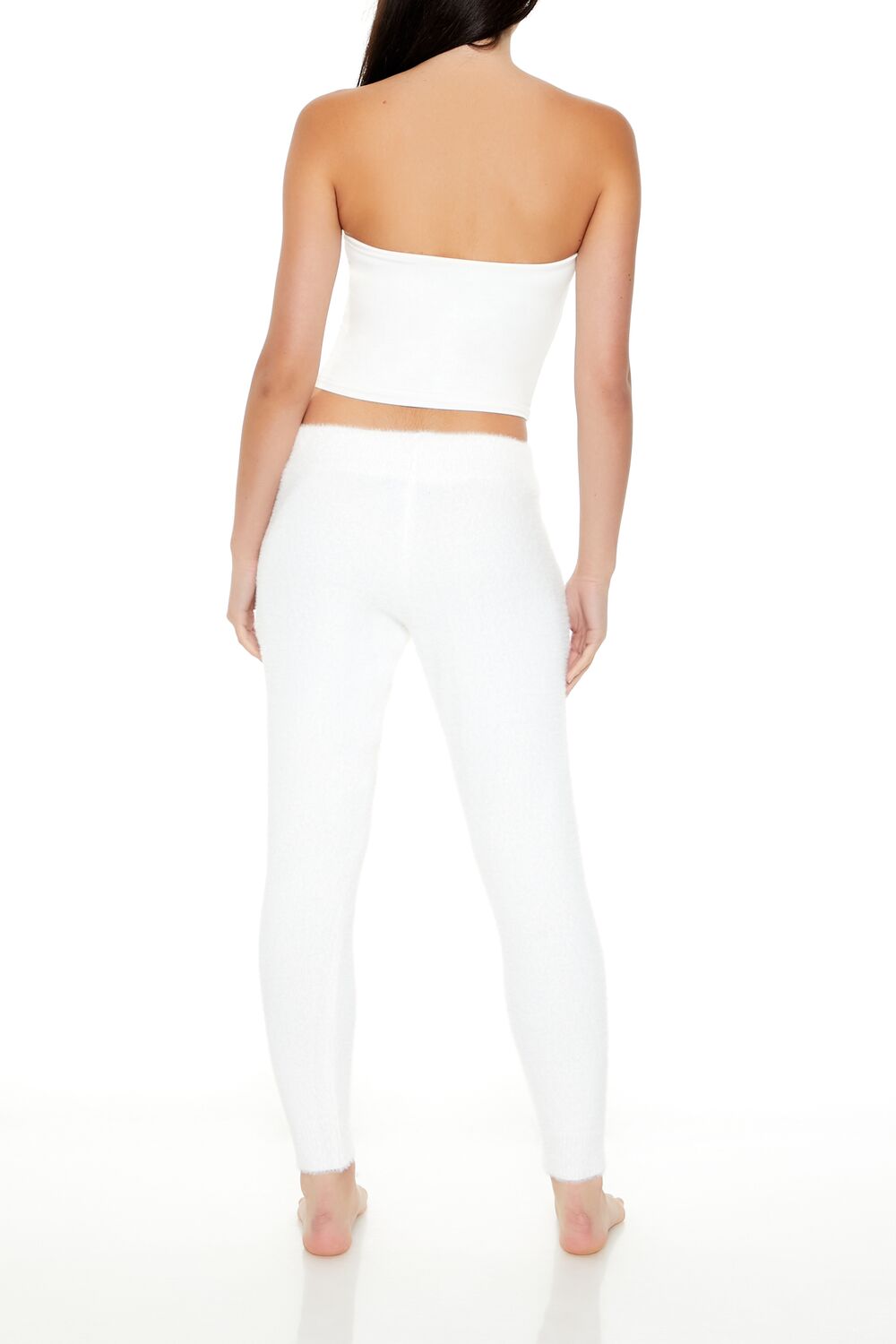 Fuzzy Sweater-Knit Joggers
