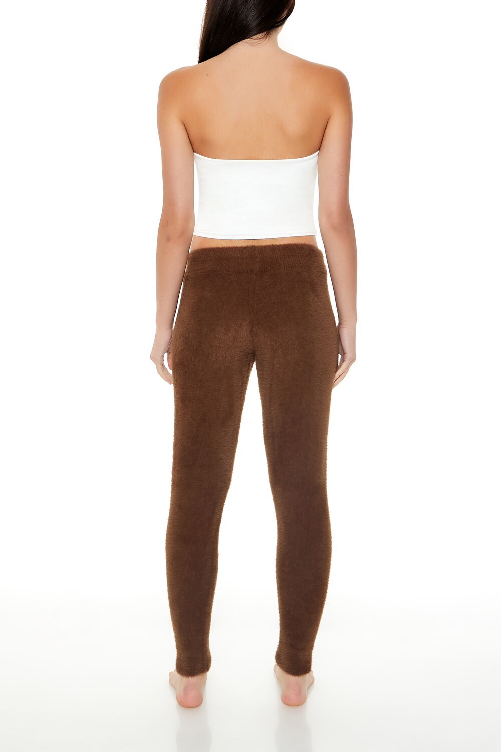 Fuzzy Sweater-Knit Joggers