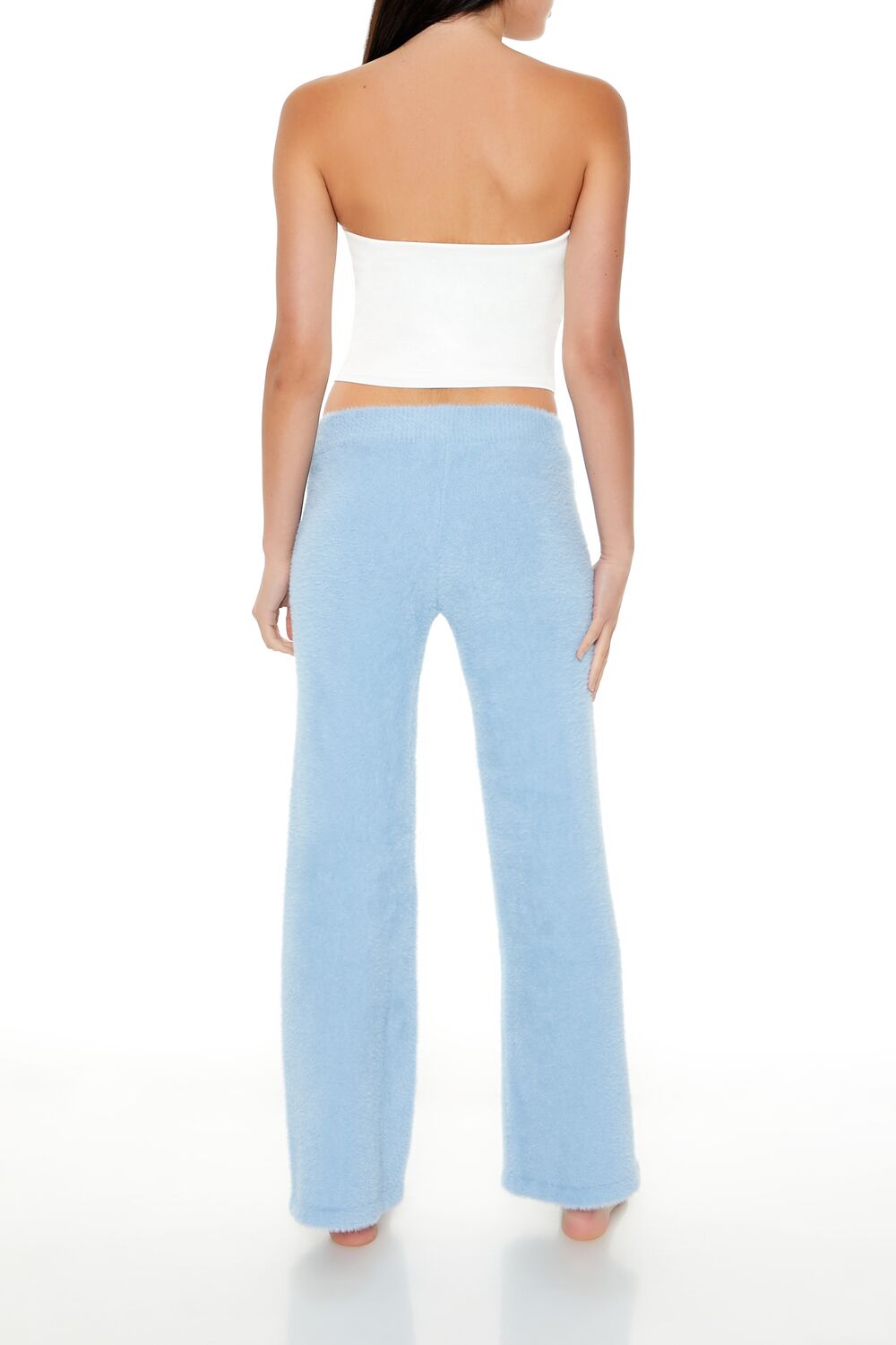 Fuzzy Knit Flare Pants