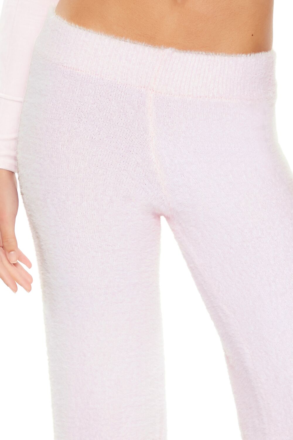 Fuzzy Knit Flare Pants