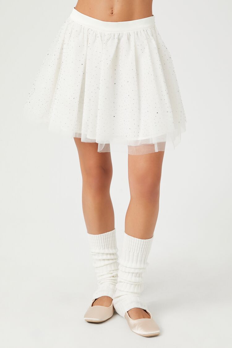 Rhinestone Mini Skirt