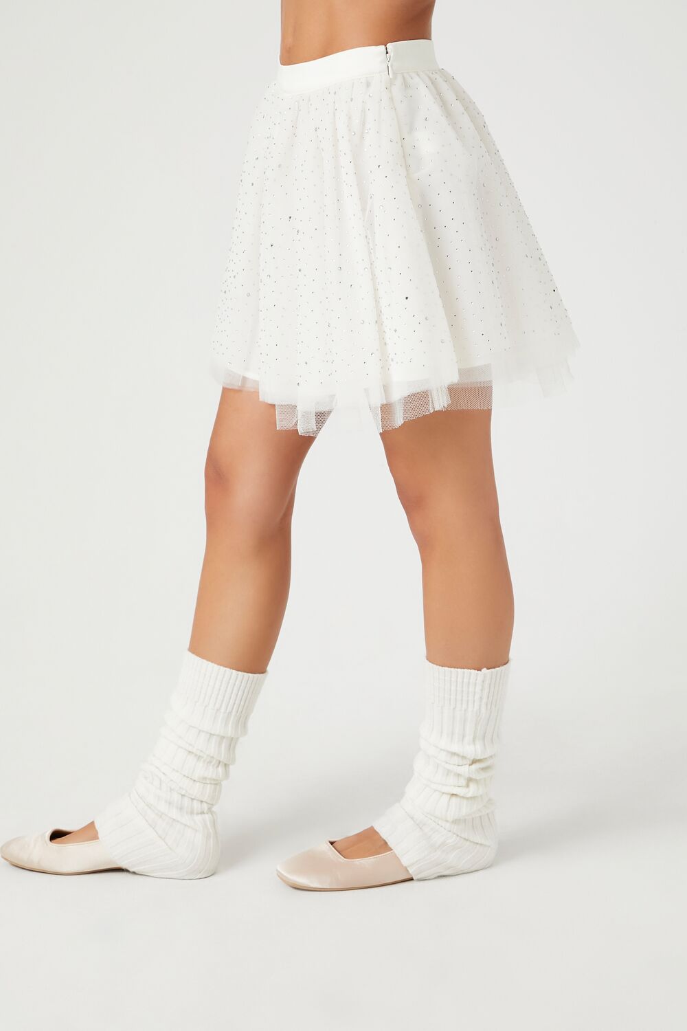 Rhinestone Mini Skirt