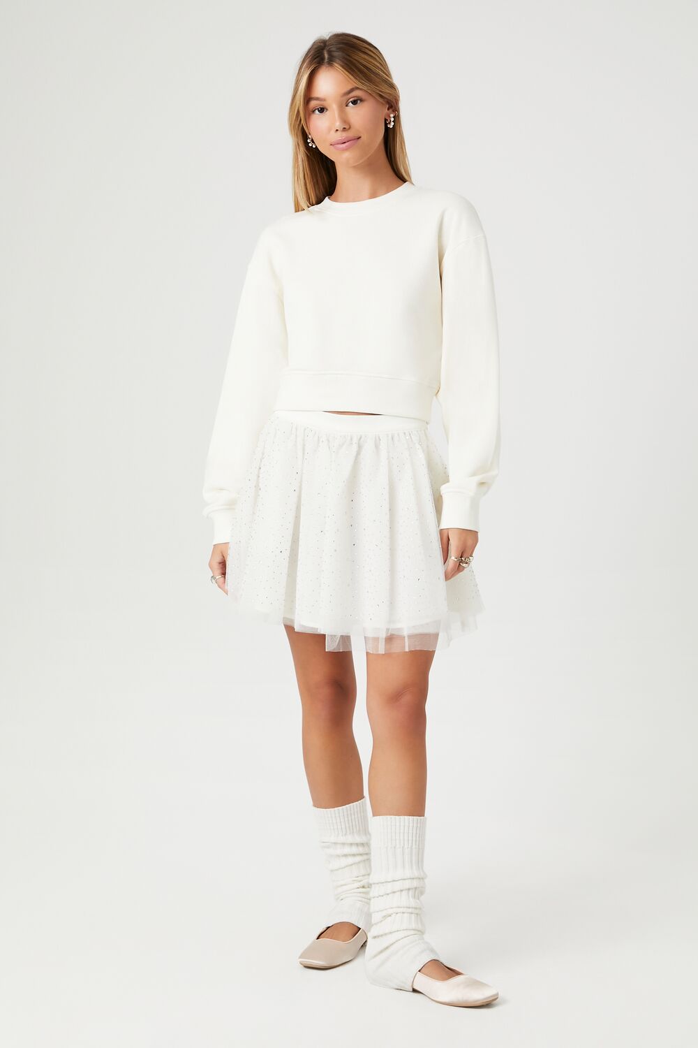 Rhinestone Mini Skirt