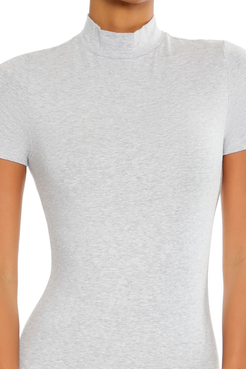 Fitted Mock Neck Jumpsuit
