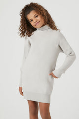 Girls Turtleneck Sweater Dress (Kids)