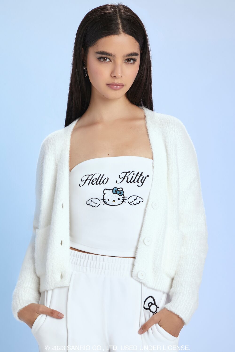 Angel Hello Kitty Velour Tube Top
