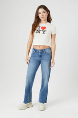 Cropped I Love NY Graphic Tee