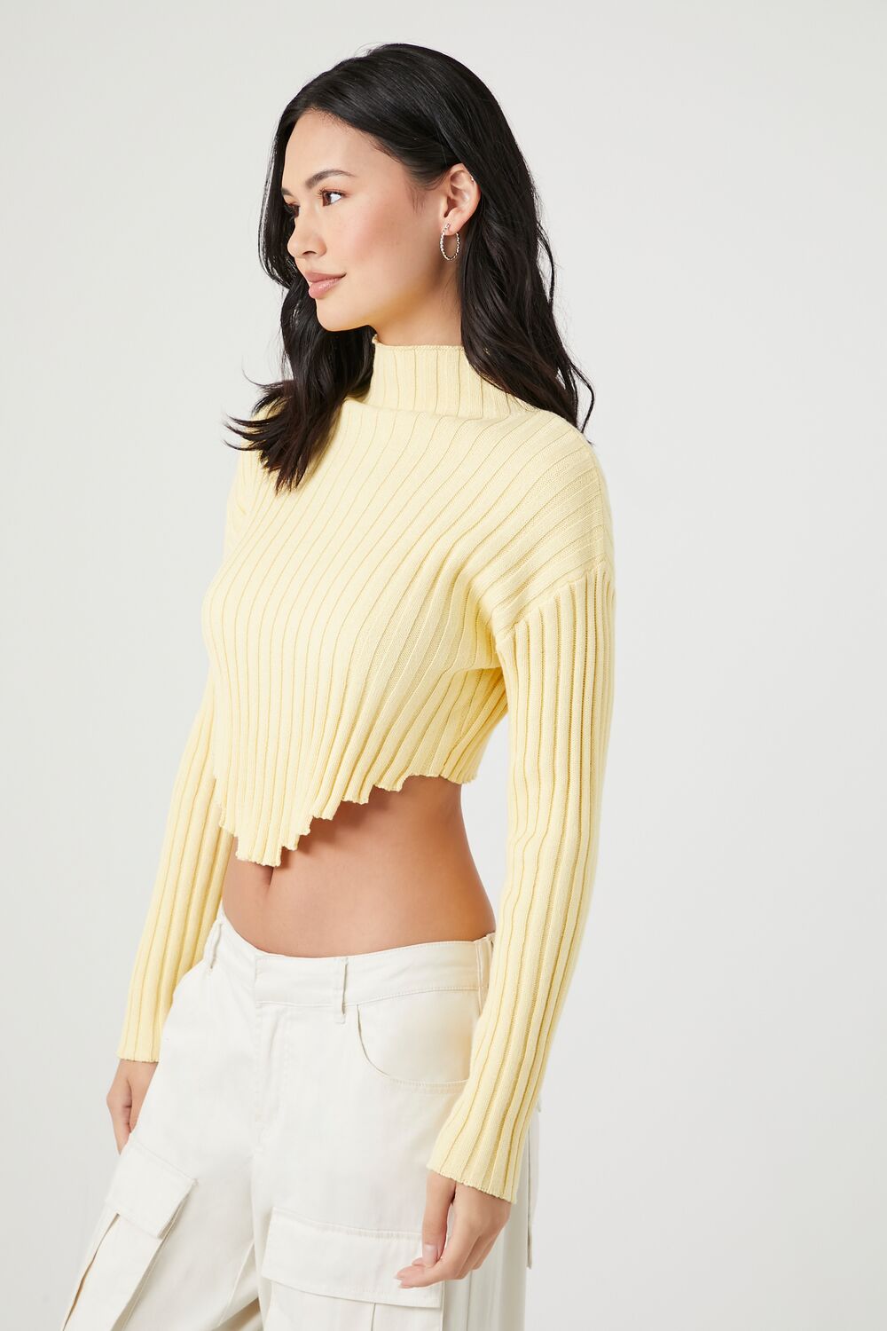 Cropped Turtleneck Sweater