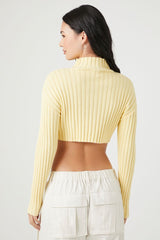 Cropped Turtleneck Sweater