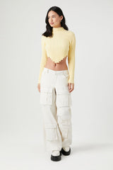 Cropped Turtleneck Sweater