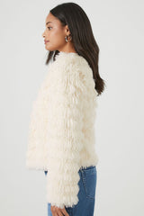 Shaggy Tiered Fringe Jacket