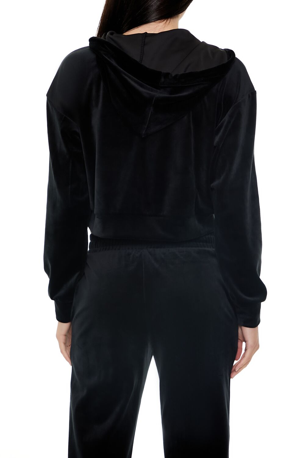 Velour Zip-Up Hoodie
