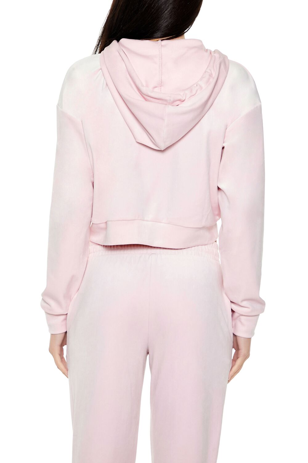 Velour Zip-Up Hoodie