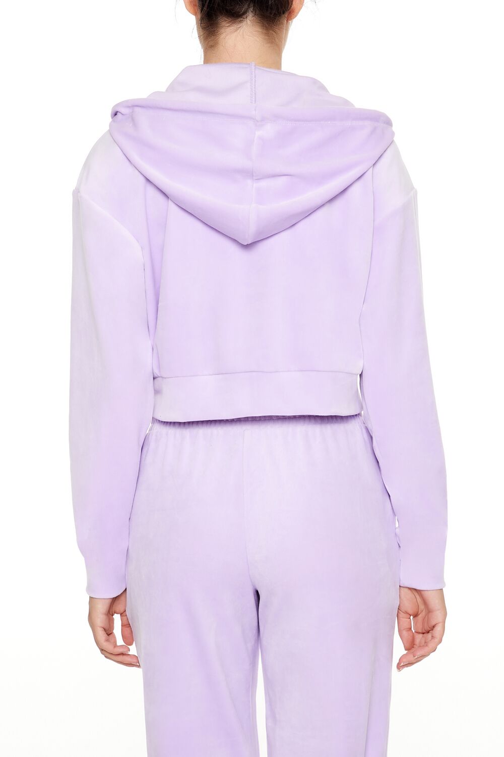 Velour Zip-Up Hoodie