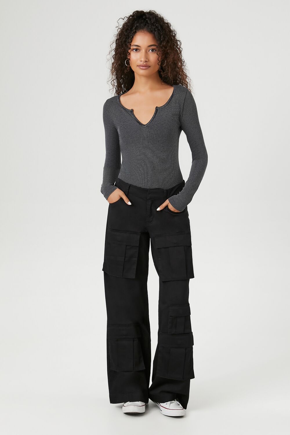 Seamless Split-Neck Bodysuit