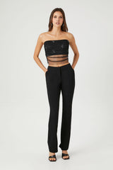 Sequin Mesh Tube Top