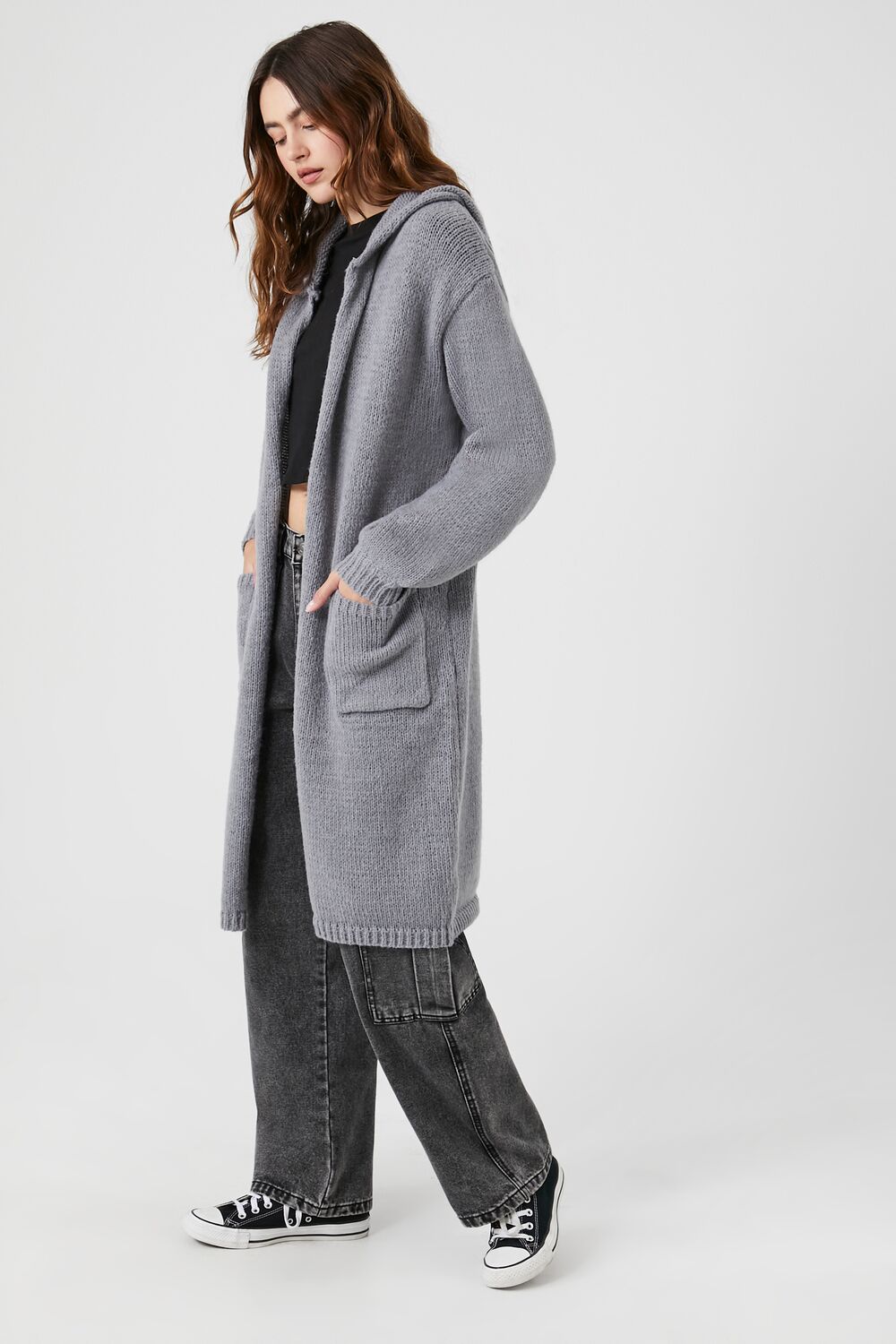 Hooded Cardigan Sweater