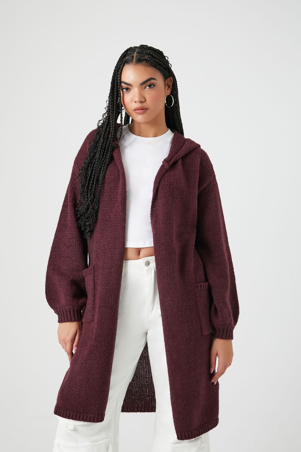 Hooded Cardigan Sweater