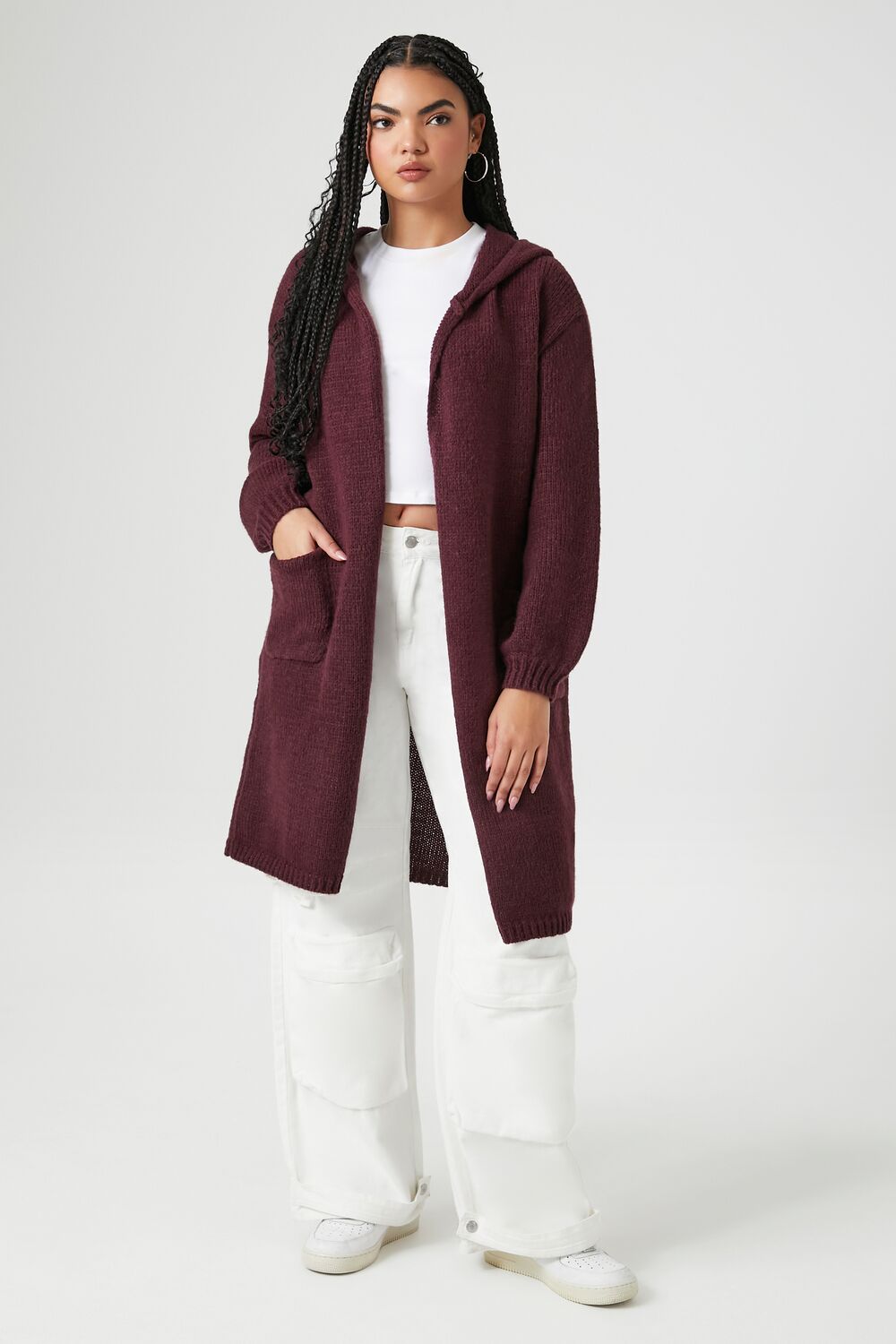 Hooded Cardigan Sweater