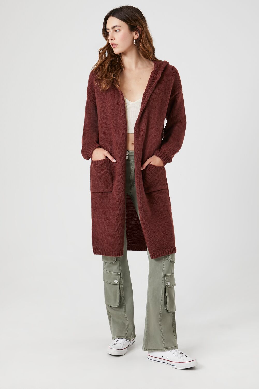 Hooded Cardigan Sweater