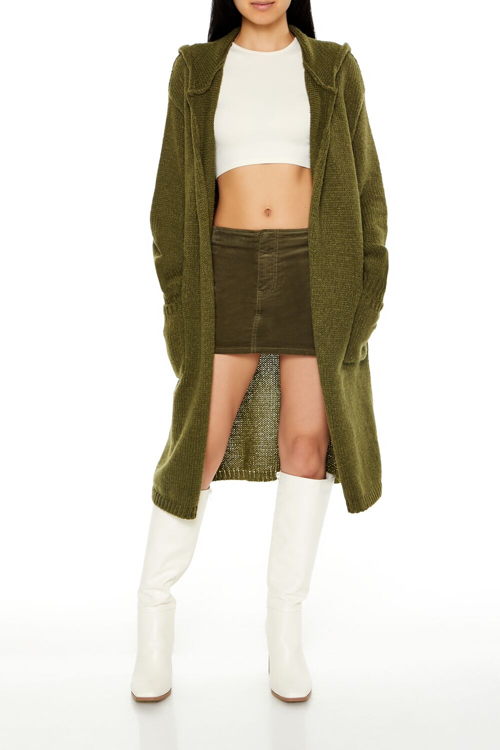 Hooded Cardigan Sweater