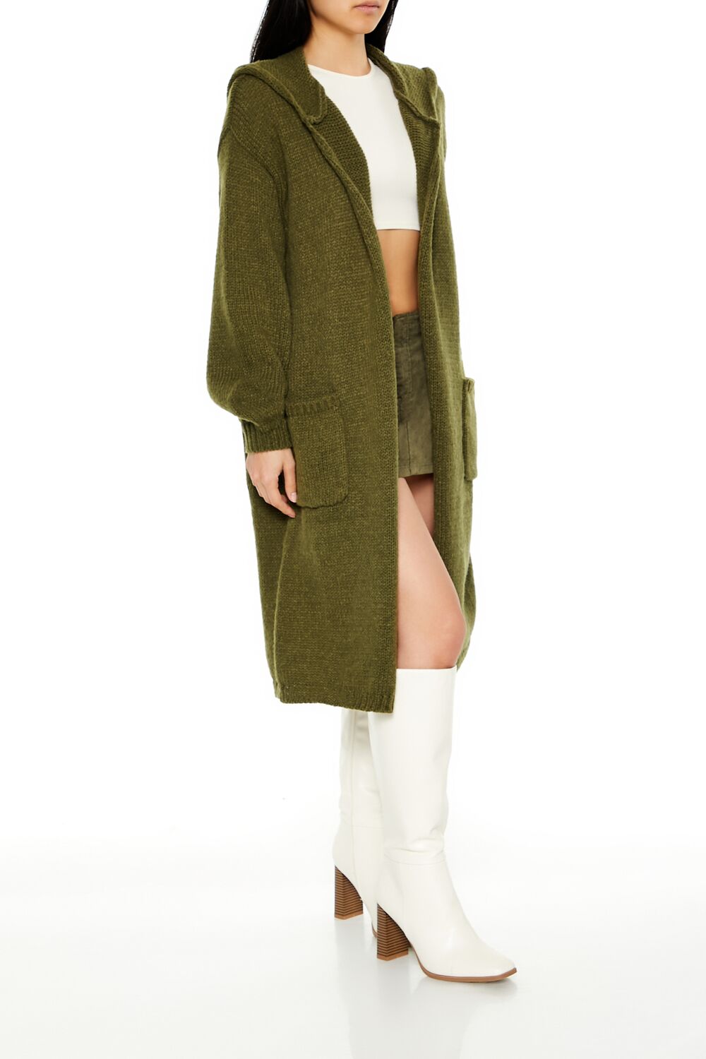 Hooded Cardigan Sweater
