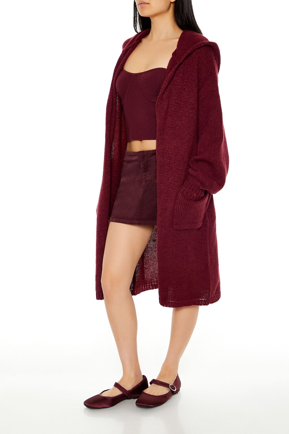Hooded Cardigan Sweater