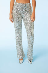 Sequin Flare Pants