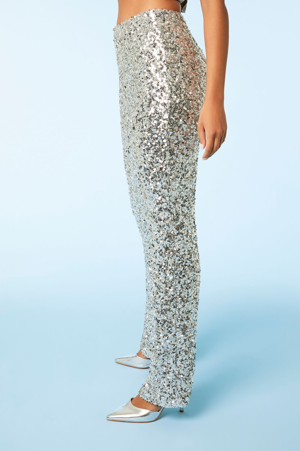 Sequin Flare Pants