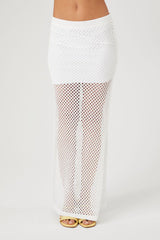 Sheer Crochet Maxi Skirt