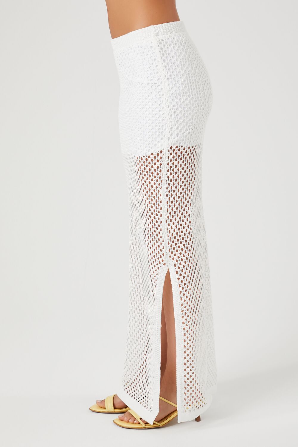 Sheer Crochet Maxi Skirt