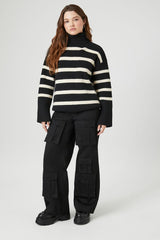 Striped Turtleneck Sweater