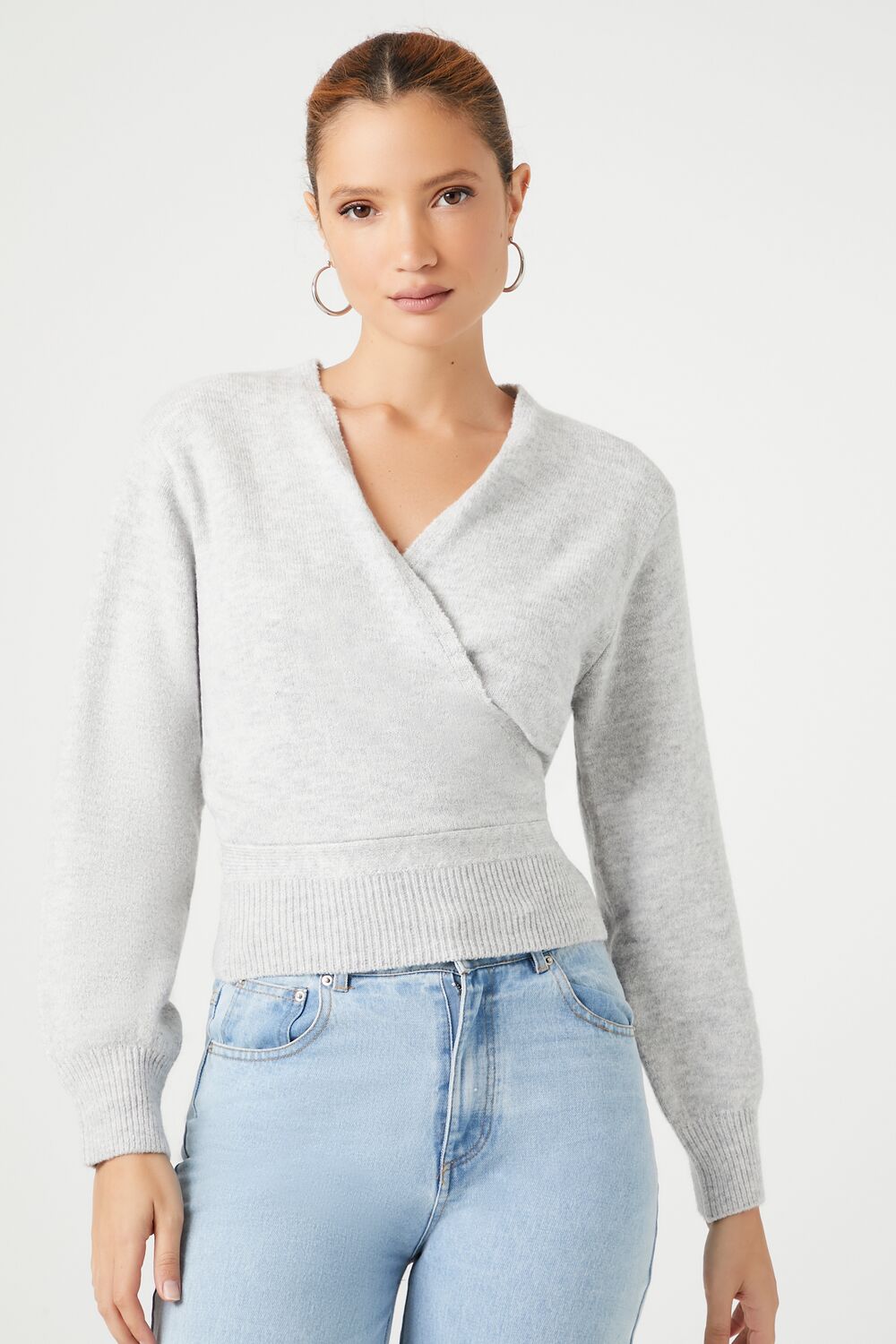 Tie-Back Wrap Sweater