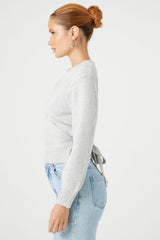 Tie-Back Wrap Sweater